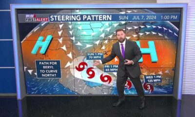 Beryl cruises towards Jamaica, Yucatan then southwest Gulf by this weekend