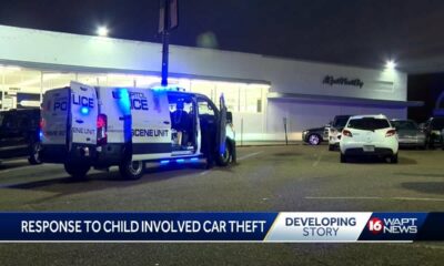 Jackson Police said they recovered a stolen car with a baby inside