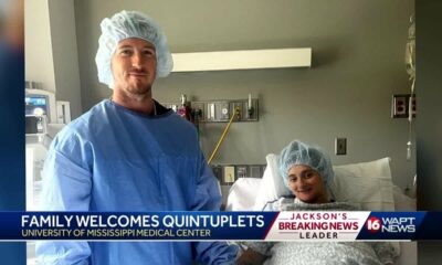 Mississippi couple welcomes quintuplets