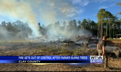 Grass fire gets out of control on Monroe-Clay county line