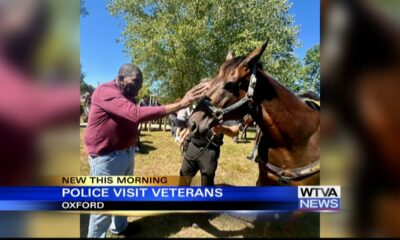 Veterans visit Oxford Police horses