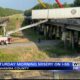 Part of semi-truck hung off bridge in Itawamba County Saturday morning