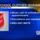 Salvation Army in Corinth holding school clothes giveaway