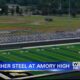 Bleachers being installed at new Amory High School football stadium
