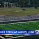 Bleachers being installed at new Amory High School football stadium