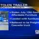 Trailer filled with furniture stolen in Pontotoc County