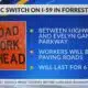 Traffic switch underway on I-59 in Forrest County
