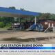 Utica gas station damaged by fire