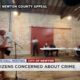Citizens of Newton voice their concerns about crime in the city
