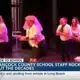 Hancock County Schools staff rocks out the decades with back-to-school rally