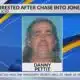 Man arrested after chase into Jones County