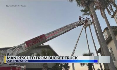 Man rescued from bucket truck in Destin