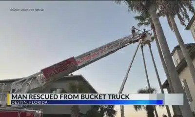 Man rescued from bucket truck in Destin