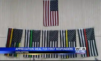 “Blessed be the peacemakers.” Church treats first responders to lunch