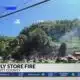 Former farm supply store in Breathitt County catches fire, Lower Main Street temporarily closed