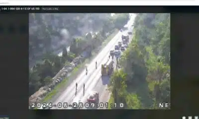 Crash on I-64 East in southern Indiana creating traffic jam