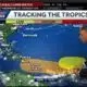 Two areas of possible tropical development in the Atlamntic