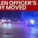Fallen Dallas officer's body taken to ME's office | RAW VIDEO