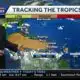 Numerous showers Sunday, drier and hotter Monday