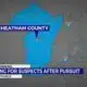 Search for suspect after pursuit in Cheatham County