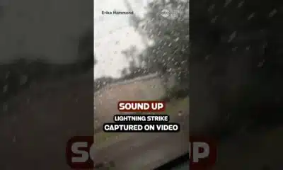 That was close!  A lightning strike was caught on video in Tampa.