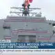 Setup underway for Ingalls-built U.S.S. Richard M. McCool’s commissioning ceremony