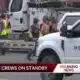 Entergy crews and contractors staging for Francine