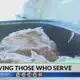 Volunteers give food to Kentucky first responders
