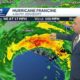 Hurricane Francine grows to a powerful Category 2 storm as it makes landfall south of Houma, Loui...