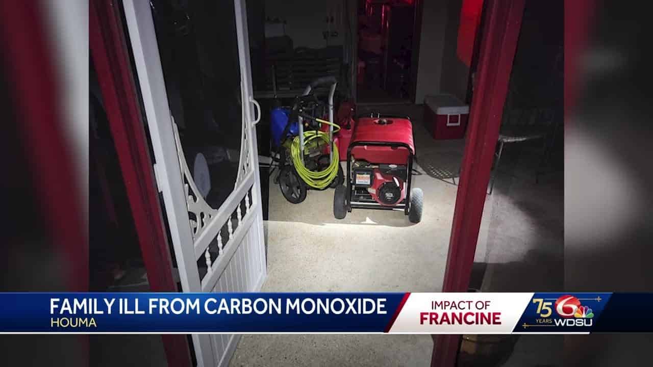 Houma family recovering after carbon monoxide poisoning due to generator