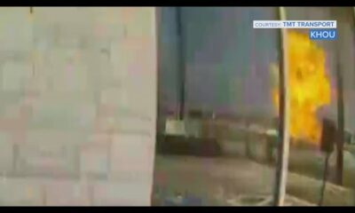 Only on KHOU 11: Video shows SUV crash that sparked Deer Park pipeline fire