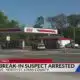 Man arrested for car break-in, shooting at gas station