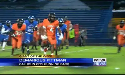 Wendy's Giant of the Week: Calhoun City running back Demarious Pittman