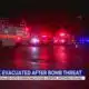 Apartment evacuated after bomb threat