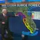 Storm surge forecast for Hurricane Helene
