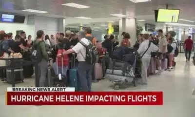 Hurricane Helene impacting flights