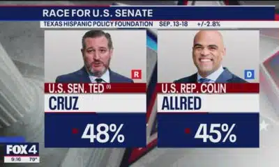 Ted Cruz leads Colin Allred by 3 points, poll shows