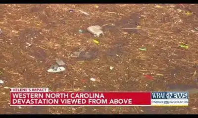 Western North Carolina devastation viewed from above