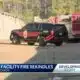 Fire at storage facility rekindles