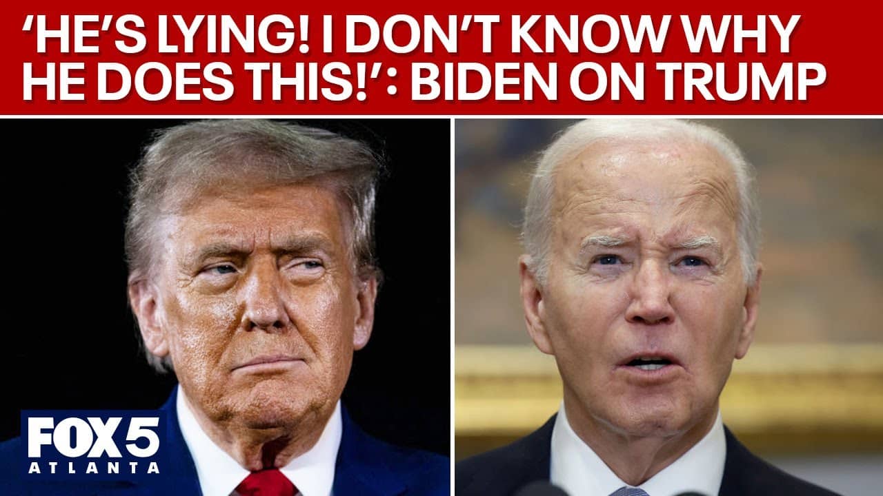 Biden calls Trump out for "lying" before taking aerial tour over North Carolina | FOX 5 News
