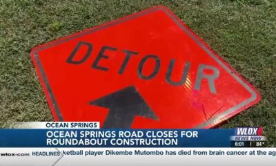 Ocean Springs Road closes for roundabout construction