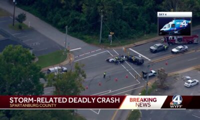 2 killed in storm-related deadly crash in Spartanburg County, South Carolina, troopers say