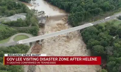 Governor Bill Lee visits East Tennessee after Helene