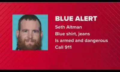 Blue Alert issued for 'armed and dangerous' suspect after Texas officer seriously injured