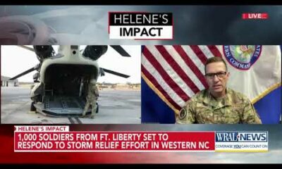 1,000 soldiers from Fort Liberty set to respond to Helene relief effort in western NC