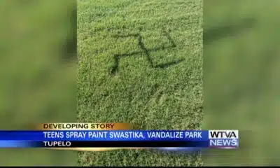 Swastika spray painted in Tupelo park