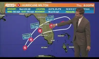 Wednesday 5 AM Tropical Update: Milton to make landfall as cat 4