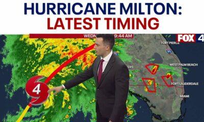 What time is Hurricane Milton going to hit Florida