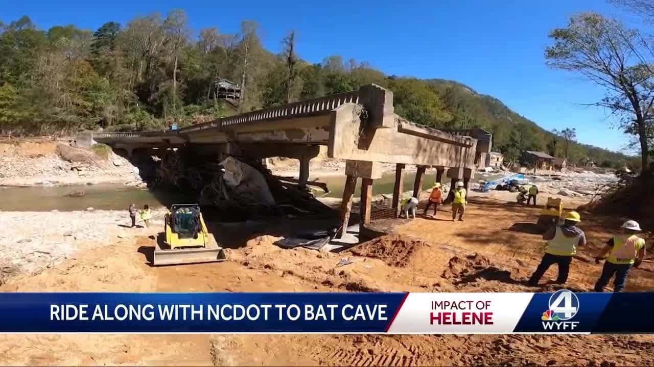 Road recovery efforts in North Carolina after Helene