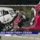 2 critically injured in Lawrence County crash, vehicle fire